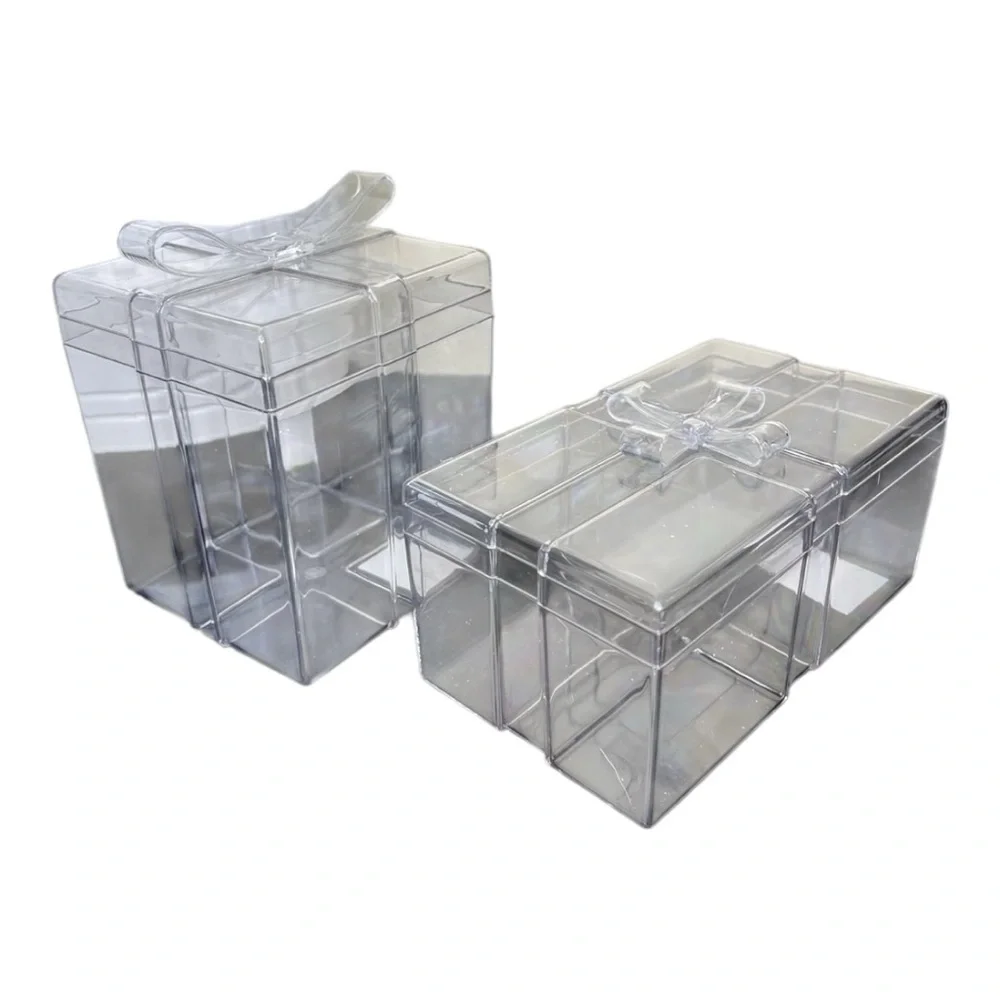 CLEAR ACRYLIC PRESENT GIFT BOX SET